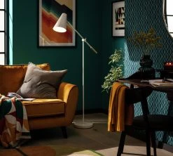 Habitat Vesper Cone Task Floor Lamp - White -Habitat shop 9572632 R Z002C