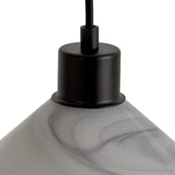 Habitat Lati Marble Glass Pendant - Black & White -Habitat shop 9573569 R Z002A