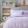 Habitat Reset Cotton Textured Print Lilac Bedding Set-Single -Habitat shop 9575354 R Z001A