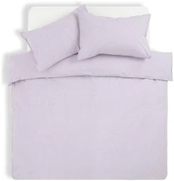 Habitat Reset Cotton Textured Print Lilac Bedding Set-Single -Habitat shop 9575354 R Z002A