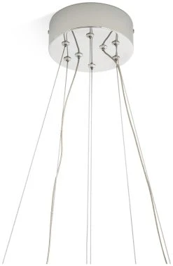 Habitat Yang 2 Tier LED Glass Chandelier - Chrome -Habitat shop 9584448 R Z004A