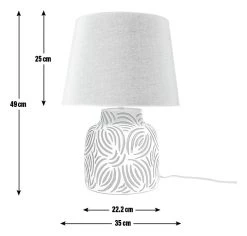 Habitat Lynx Brush Stroke Ceramic Table Lamp - Black & White 11 Habitat Lynx Brush Stroke Ceramic Table Lamp - Black & White -Habitat shop 9585289 R E001
