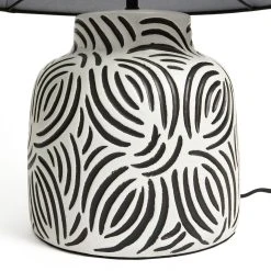 Habitat Lynx Brush Stroke Ceramic Table Lamp - Black & White 13 Habitat Lynx Brush Stroke Ceramic Table Lamp - Black & White -Habitat shop 9585289 R Z003A