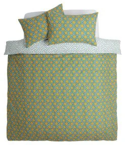 Habitat Sunburst Geo Green & Mustard Bedding Set - Single -Habitat shop 9588042 R Z002A