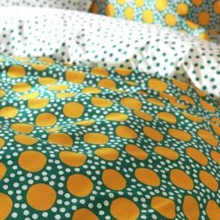 Habitat Sunburst Geo Green & Mustard Bedding Set - Single -Habitat shop 9588042 R Z005A