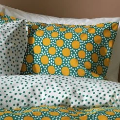 Habitat Sunburst Geo Green & Mustard Bedding Set - Single -Habitat shop 9588042 R Z006A