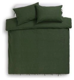 Habitat Cotton Textured Plain Green Bedding Set - Single -Habitat shop 9588736 R Z002A