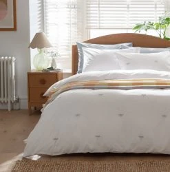 Habitat Dragonfly Embroidered White Bedding Set - Single