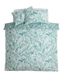 Habitat Abstract Green Leaf & White Bedding Set - Single -Habitat shop 9593226 R Z002A