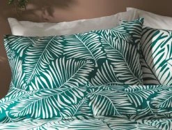Habitat Abstract Green Leaf & White Bedding Set - Single -Habitat shop 9593226 R Z003C