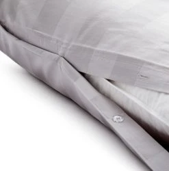 Habitat Cotton 400TC Sateen Stripe Grey Bedding Set - Double -Habitat shop 9595145 R Z004A