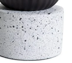 Habitat Rallie Smoked Glass Terrazzo Table Lamp – Grey -Habitat shop 9595396 R Z003A