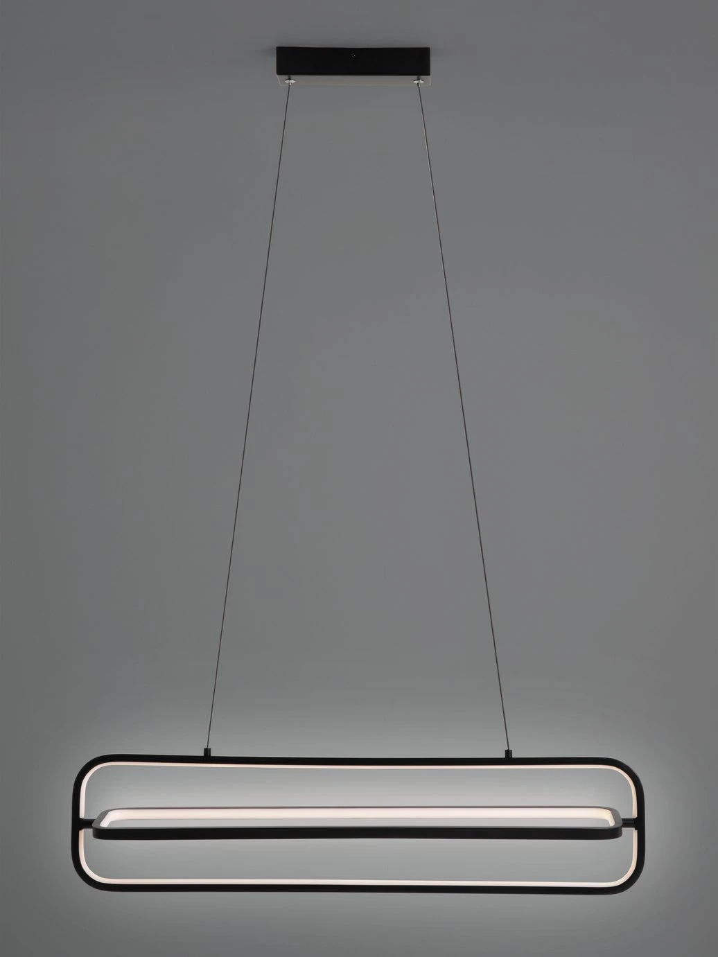 Habitat Metal LED Bar Pendant Light - Black 4 Habitat Metal LED Bar Pendant Light - Black - Image 2