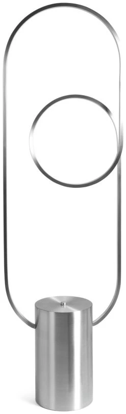 Habitat Pill LED Floor Lamp - Brushed Chrome