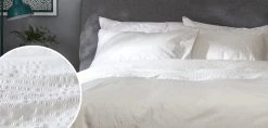 Habitat Seersucker Plain White Bedding Set - Single -Habitat shop 9598733 R Z004A