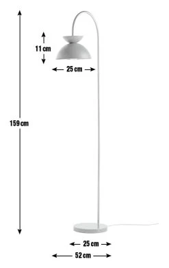 Habitat Dasni Floor Lamp - Marble & Brass -Habitat shop 9598867 R E001