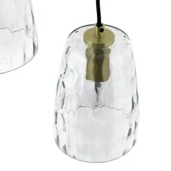 Habitat Webb 5 Light Cluster Pendant - Glass & Brass -Habitat shop 9600573 R Z002A