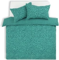 Habitat Emerald Brush Strokes Green Bedding Set - Single -Habitat shop 9602382 R Z002A