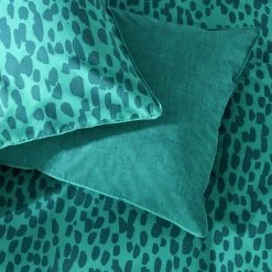 Habitat Emerald Brush Strokes Green Bedding Set - Single -Habitat shop 9602382 R Z003A