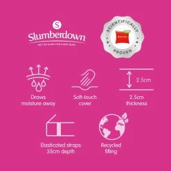 Slumberdown Climate Comfort Mattress Topper - Single -Habitat shop 9605602 R Z013A