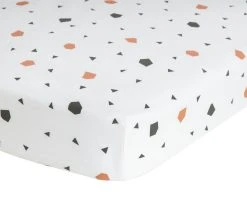 Habitat Kids Cotton Geo Shapes Pack Of 2 Fitted Sheet - Cot -Habitat shop 9605877 R Z001A