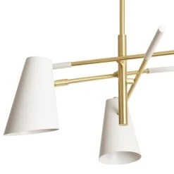 Habitat Vesper Cone 3 Light Ceiling Pendant - White 10 Habitat Vesper Cone 3 Light Ceiling Pendant - White -Habitat shop 9607813 R Z002A