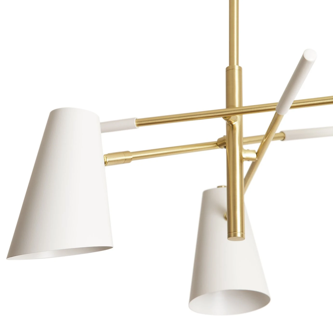 Habitat Vesper Cone 3 Light Ceiling Pendant - White 6 Habitat Vesper Cone 3 Light Ceiling Pendant - White - Image 4
