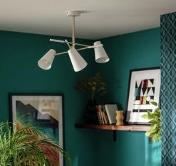 Habitat Vesper Cone 3 Light Ceiling Pendant - White