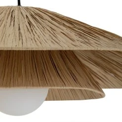 Habitat Guii 2 Tier Rattan Pendant Light - Natural -Habitat shop 9611050 R Z002A