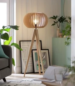 Habitat Achille Ash Wooden Tripod Floor Lamp - Oak 21 Habitat Achille Ash Wooden Tripod Floor Lamp - Oak -Habitat shop 9615489 R Z002C