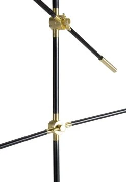 Habitat Jalonee Double Arm Floor Lamp - Black & Brass -Habitat shop 9616127 R Z003A