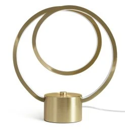 Habitat Pill Metal LED Table Lamp - Brushed Brass
