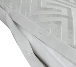 Habitat Geo Velvet Silver Bedding Set - Single -Habitat shop 9621356 R Z004A