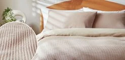 Habitat Cotton Waffle Plain Neutral Bedding Set - Single -Habitat shop 9622362 R Z004A