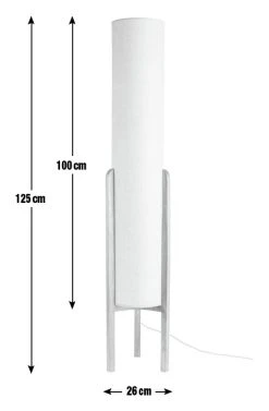 Habitat Arbaa Woven Column Floor Lamp - Natural -Habitat shop 9622939 R E001