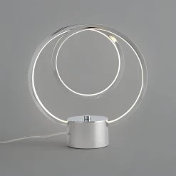 Habitat Pill Metal LED Table Lamp - Brushed Chrome -Habitat shop 9625345 R Z002C