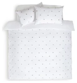 Habitat Tufted Spot White & Grey Bedding Set - Single 10 Habitat Tufted Spot White & Grey Bedding Set - Single -Habitat shop 9625826 R Z002A