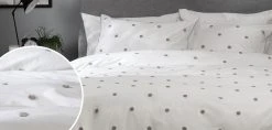 Habitat Tufted Spot White & Grey Bedding Set - Single 12 Habitat Tufted Spot White & Grey Bedding Set - Single -Habitat shop 9625826 R Z004A