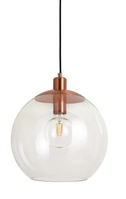 Habitat Coleman Metal Pendant Light - Copper