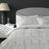 Habitat Cotton 200TC Geo Silver & Cream Bedding Set - Single