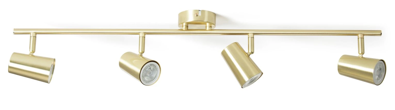 Habitat Este 4 Light Spot Light - Brass 3 Habitat Este 4 Light Spot Light - Brass