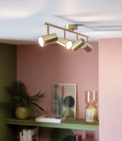 Habitat Este 4 Light Spot Light - Brass 11 Habitat Este 4 Light Spot Light - Brass -Habitat shop 9633722 R Z002C