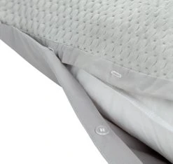 Habitat Pinsonic Velvet Plain Grey Bedding Set - Double -Habitat shop 9649338 R Z004A