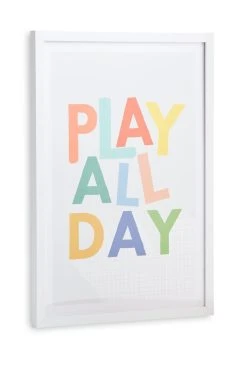 Habitat Kids Play Slogan Framed Wall Art - 31x43cm -Habitat shop 9650781 R Z002A