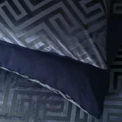 Habitat Velvet Geo Navy Bedding Set - Single -Habitat shop 9651663 R Z003A