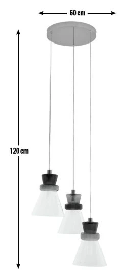 Habitat Vivian Glass 3 Light LED Ceiling Light - Green -Habitat shop 9656125 R E001