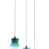 Habitat Vivian Glass 3 Light LED Ceiling Light - Green -Habitat shop 9656125 R Z001A