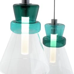 Habitat Vivian Glass 3 Light LED Ceiling Light - Green -Habitat shop 9656125 R Z002A