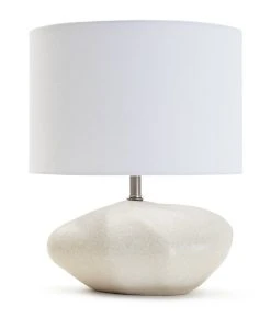 Habitat Ima Pebble Table Lamp - White
